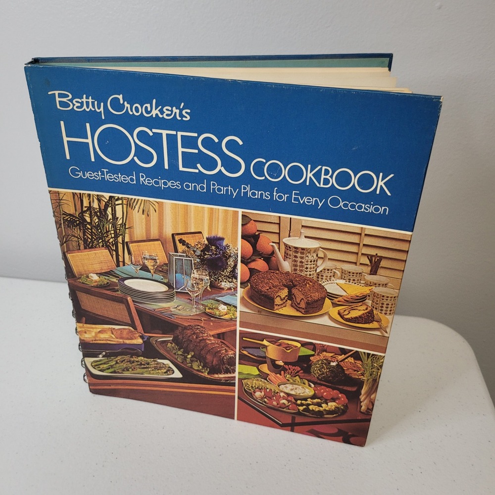 Betty Crocker Hostess Cookbook 1972 Fifth Printing Spiral Hardcover